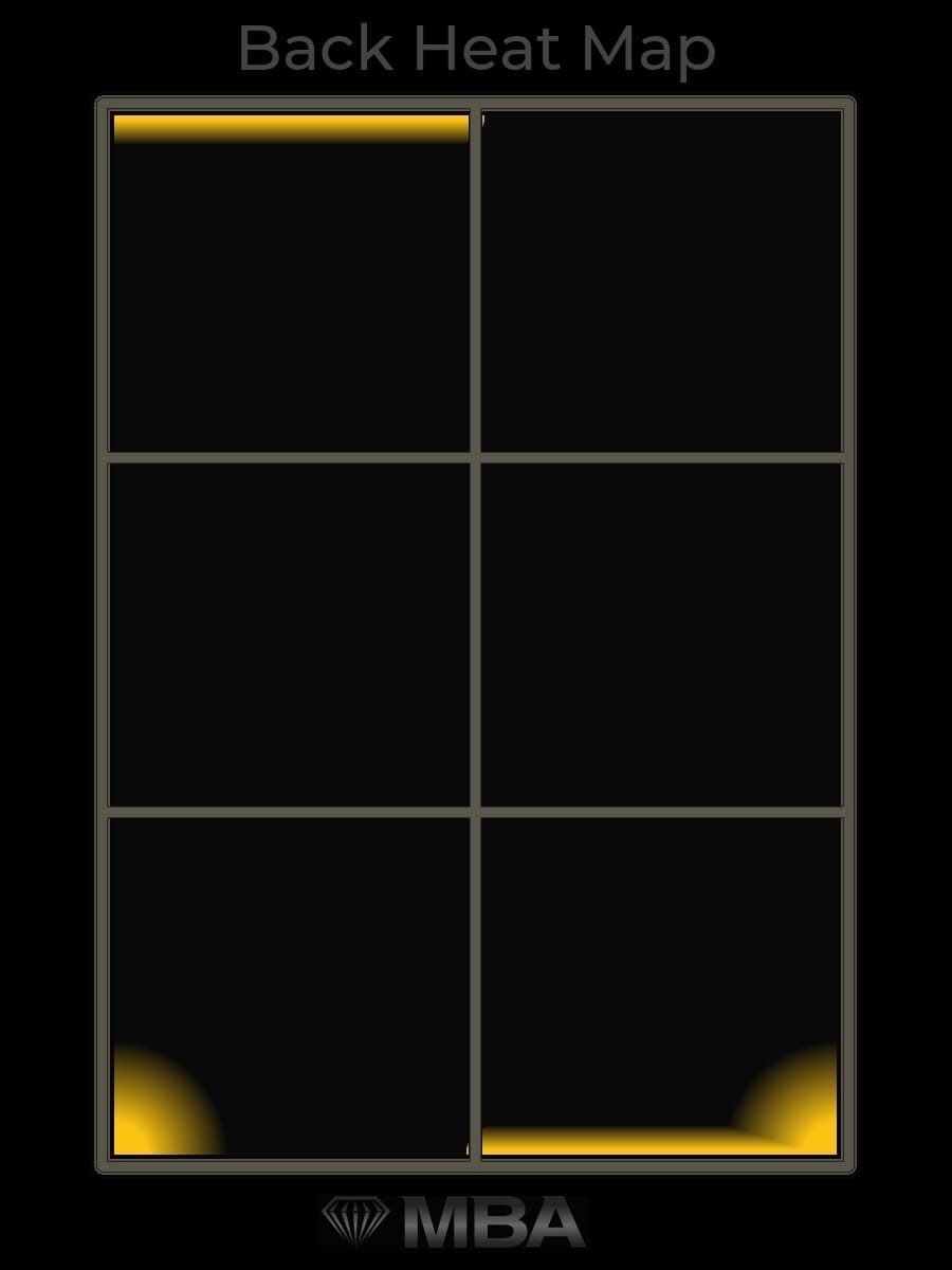 1999 Pokemon Base Unlimited #15 Venusaur MBA Heat Map, back